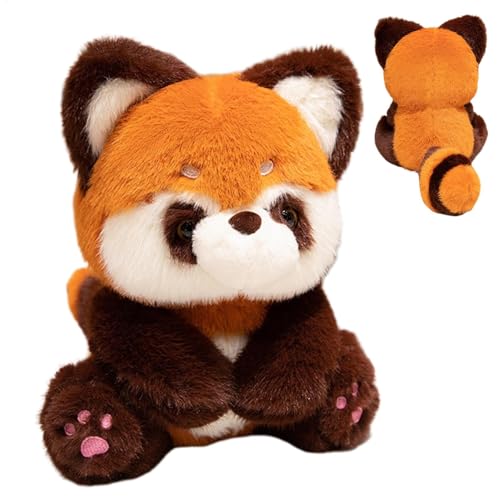 Nuhjytgf Adorable Raccoon Plush, Comfortable Stuffed Animal Pillow, Animal Hugger Throw Body Pillow, Soft Comfortable Plushies Throw Body Pillow Sleeping Toy for Kids and Children von Nuhjytgf