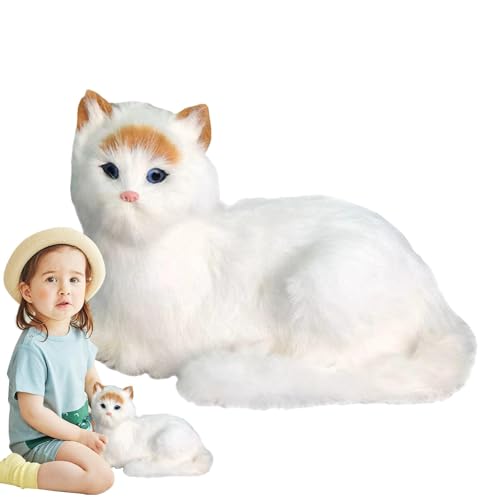 Nuhjytgf Cat Plush Toy, Soft Cat Stuffed Animal, Kitten Plushie Doll, Huggers and Companions, Adorable Cat Stuffed Animal, Cat Stuffed Animals Ornament for Kids, Adults and Home Decoration von Nuhjytgf