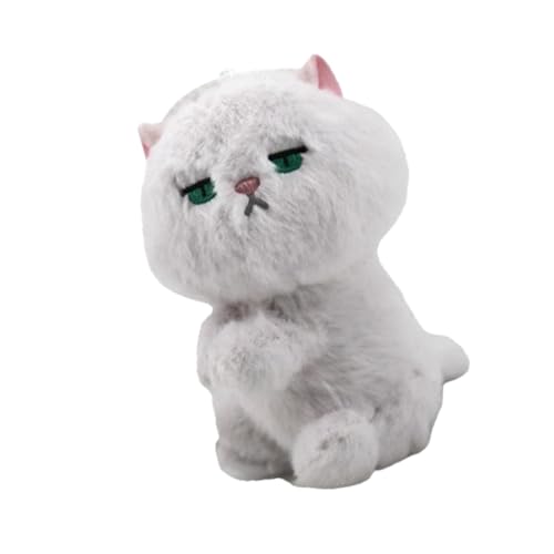 Nuhjytgf Cat Stuffy | Cat Stuffed Animal Realistic Toys | Soft Toys Stuffed Animals Cat | Huggable Cat Stuffy Toys | Cat Plush Clip Pendent | Portable Kitten Stuffed Animal for Kids von Nuhjytgf