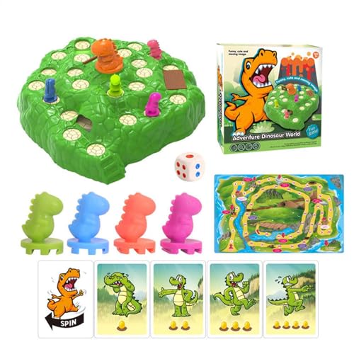 Nuhjytgf Dinosaurier-Fluchtspiel, glückliches Dinosaurier-Spiel | Lustiges interaktives Tisch-Brettspiel-Spielzeug - Aktivitätsspielzeug für die frühe Entwicklung für Kinder im Kindergarten, von Nuhjytgf