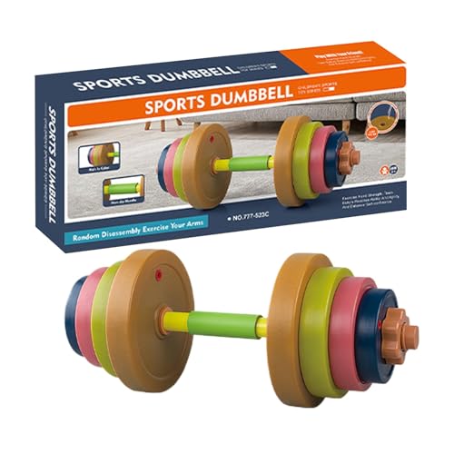 Nuhjytgf Kids Weight Lifting Set, Adjustable Dumbbell Toy, Adorable Fun Workout Toy for Kids, Strength Building Fitness Toy, Interactive Kids Dumbbell Toy, Portable Kids Dumbbell Toy for Children von Nuhjytgf