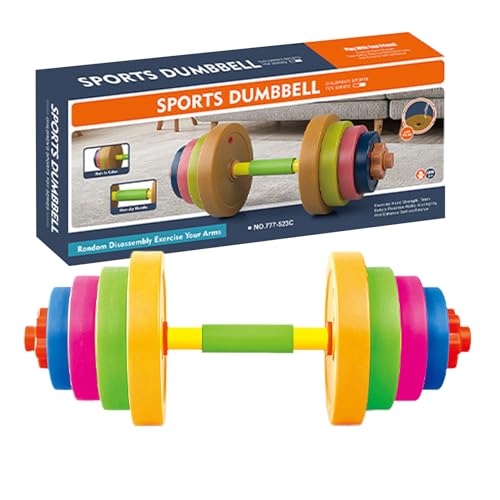 Nuhjytgf Kids Weight Lifting Set, Adjustable Dumbbell Toy, Adorable Fun Workout Toy for Kids, Strength Building Fitness Toy, Interactive Kids Dumbbell Toy, Portable Kids Dumbbell Toy for Children von Nuhjytgf