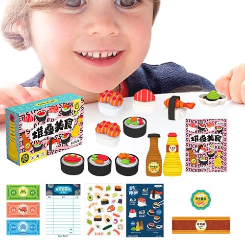 Nuhjytgf Kleinkind-Kochset, Kinderspielessen - Kuchen, Desserts, Essen, Spielzeug, Rollenspiel, Essen, Spielküche, Spielzeug,Spielzeugküchenzubehör, Küchenspielzeug zum Erlernen verschiedener von Nuhjytgf