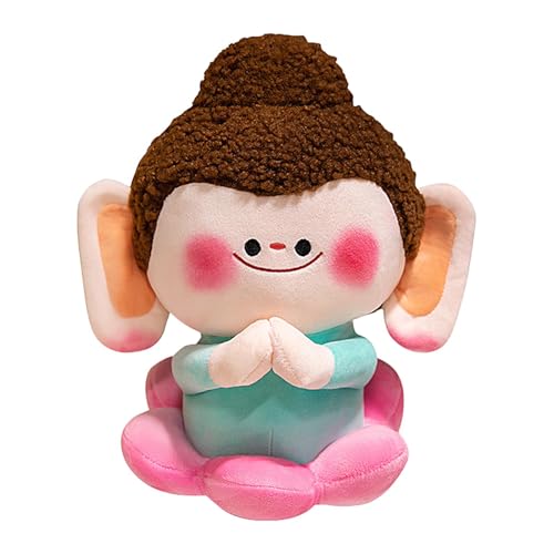 Nuhjytgf Little Buddha Plush Doll, 30cm Buddha Stuffed Toy, Soft Plush Buddha Figure, Cute Buddha Stuffed Plush Toy, Unique Plush Buddha Toy, Funny Home Decoration for Bedroom, Living Room, Study von Nuhjytgf