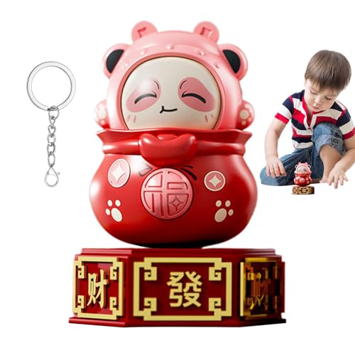 Nuhjytgf Panda-Spielzeug, Panda-Figuren - Chinesisches traditionelles Gesichtswechselspielzeug - Anime-Puppe mit Mehreren einzigartigen Gesichtern, hängende Ornamente, Heimdekoration für und Mädchen von Nuhjytgf