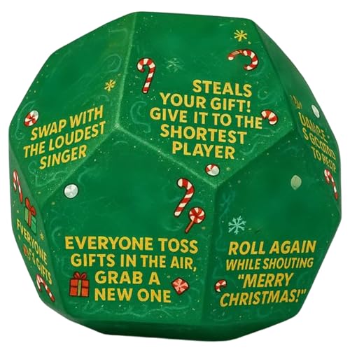 Nuhjytgf Weihnachtsgeschenkaustausch Würfel, Santa Claus Themeed Design, 7,6x7,6 cm, Weihnachtsfeier -Spiel, Weihnachts -Strumpf -Sticker, Kompakt, Für Mädchen Frauen Erwachsene Familienfreunde Nuhjytgf Weihnachtsgeschenkaustausch Würfel, Santa Claus Themeed Design, 7,6x7,6 cm, Weihnachtsfeier -Spiel, Weihnachts -Strumpf -Sticker, Kompakt, Für Mädchen Frauen Erwachsene Familienfreunde von Nuhjytgf