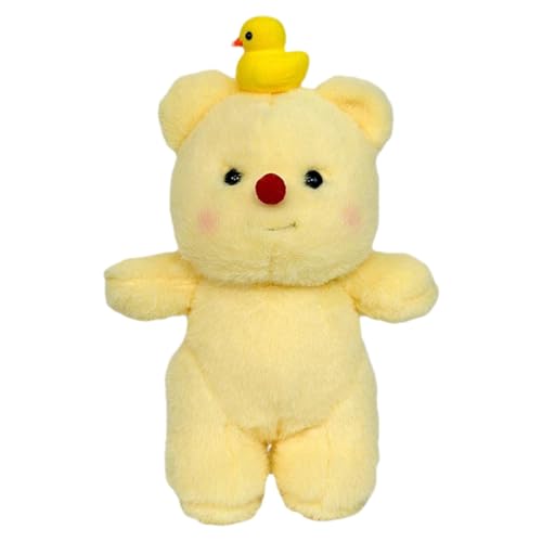 Plush Yellow Bear | Cute Stuffed Animal Toys | Cute Throw Bear Pillow Doll | Soft Cuddly Toy Sleep Bear Doll | Comfortable Stuffed Plush Animal Toy | Portable Plush Yellow Bear For Family & Friends von Nuhjytgf