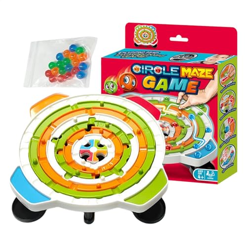 Puzzle Toy Ball Game Maze Wheel, Children’s Ball Maze Game, Interactive Puzzle Activity Board, Rich Path Design, Portable Kids Ball Maze Game for Kids Easter, Christmas, Birthday and Holiday von Nuhjytgf