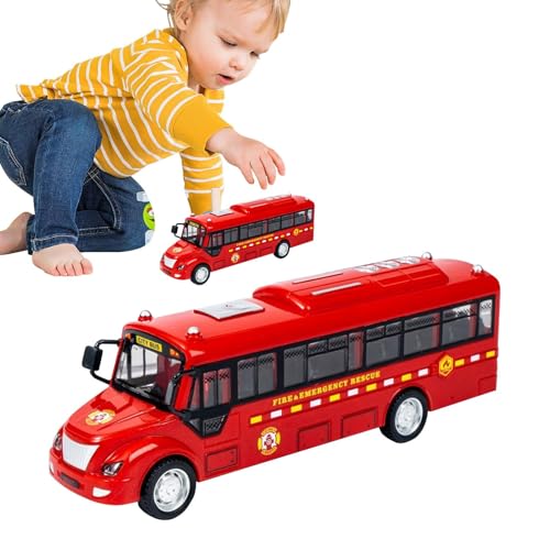 Realistic City Bus Toy | Red City Bus Transport Toy | Miniature City Bus Model With Music & Lights | Openable Doors City Bus Roleplay Toy | Interactive City Bus Play Toy | For Kids Fun Bus Toy von Nuhjytgf