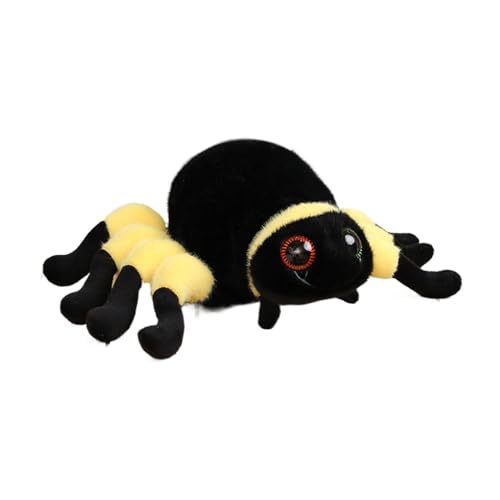 Simulation Spider Plush Toy, Creepy Spider Toys, Realistic Stuffed Animal Large Spider Plushie Doll Cute Animal Throw Pillow, Soft Plush Stuffed Toy for Pranks, Kids and Adults von Nuhjytgf