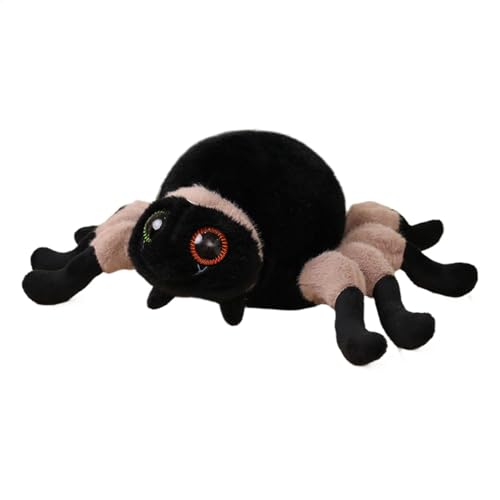 Simulation Spider Plush Toy, Creepy Spider Toys, Realistic Stuffed Animal Large Spider Plushie Doll Cute Animal Throw Pillow, Soft Plush Stuffed Toy for Pranks, Kids and Adults von Nuhjytgf