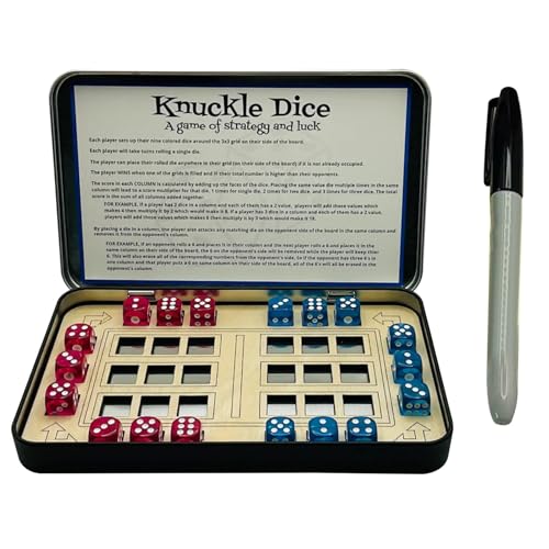 Travel Board Games | Baseball Football Knuckle Dice Game | Compact Board Games | Adorable Travel Board Games | Interactive Board Game | Portable Board Game for Kids Boys & Girls von Nuhjytgf