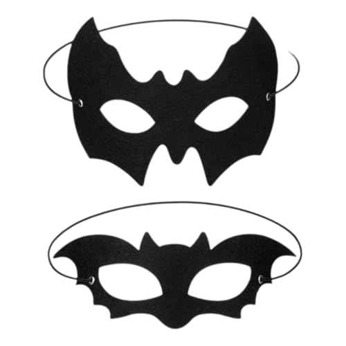 Nujvnuj Batman Maske Fledermaus Maske Damen Vampir Maske Fledermaus Accessoires Herren Damen KostüM Masken für Halloween Karneval Modebälle Schwarz von Nujvnuj