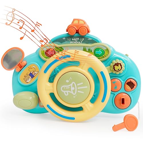 Nukdey Musiksipeizeug fur Kinder Interaktives Musikspielzeug Lenkrad für Kinder ab 3 Jahren Geschenke für Kinder Baby von Nukdey