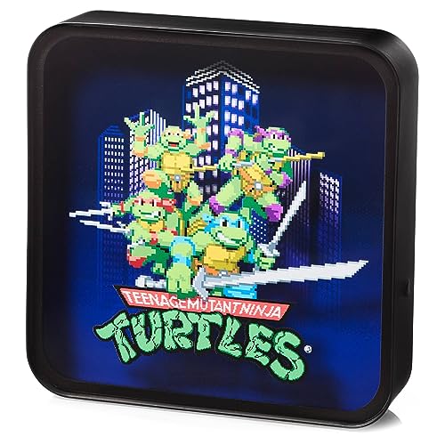 NUMSKULL Offizielle TMNT Acryl-Logo Schreibtischlampe Wandlicht für Schlafzimmer, Büro, Zuhause, Studium, Arbeit - Offizielles Teenage Mutant Ninja Turtles Merchandise von Numskull