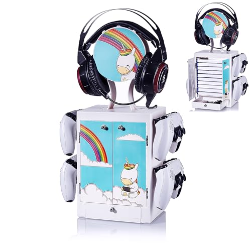 Numskull 5056280448341 The Unicorn Gaming Locker, Controller-Halter, Headset-Ständer für PS5, Xbox Series X S, Nintendo Switch-Offizielles Merchandise, Eric das Einhorn Numskull 5056280448341 The Unicorn Gaming Locker, Controller-Halter, Headset-Ständer für PS5, Xbox Series X S, Nintendo Switch-Offizielles Merchandise, Eric das Einhorn von Numskull