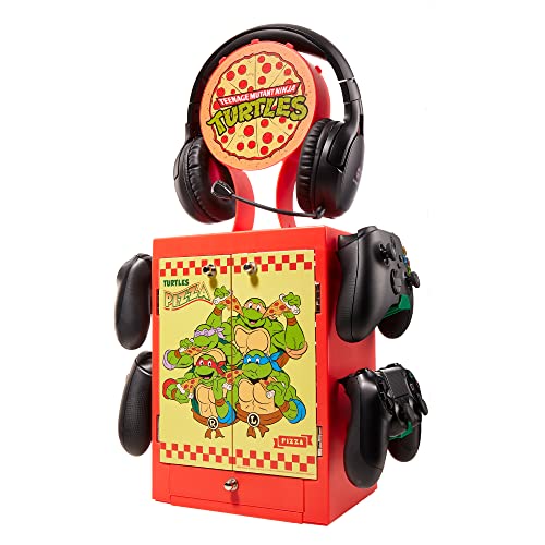 Numskull Offizieller Teenage Mutant Ninja Turtles Gaming-Schrank Controller-Halter & Kopfhörerständer für PS5, Xbox Series X|S und Nintendo Switch von numskull