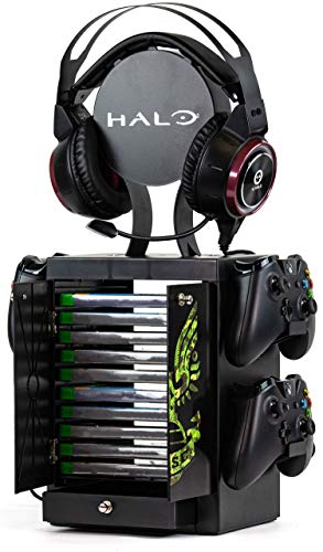 Numskull Official Halo Game Storage Tower, Controller Holder, Headset Stand for PS4, Xbox One, Nintendo Switch - Official Halo Merchandise (Xbox Series X///) von numskull