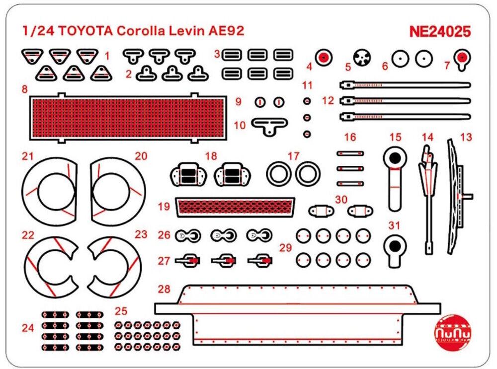 Toyota Corolla Levin AE92 - Upgrade Parts von Nunu-Beemax