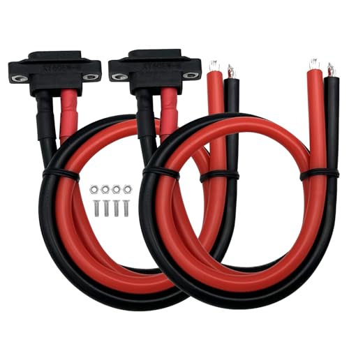 2PCS XT60EW-M XT60 männliches Pigtail Kabel XT60 Panel Mount Connector mit 30cm 12AWG Kabel für RC Drone Flugzeug FPV Racing Drone von Nuofany