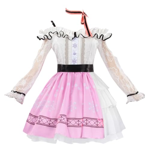 Nuoqi Niki Cosplay-Kostüm für Damen, Ainme-Spiel, Unendlichkeit, Nikki, Cosplay, rosa Kleid, Pink, Large von Nuoqi