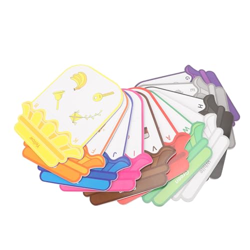 Nurnesy 11-teiliges Magnetisches Sortierset mit Farberkennung, 11 Glasrahmen, 44 Muster, Magnetisches Farbsortierset, Erkennung Magnetischer Aufkleber, Kühlschrankmagnete Kleinkinder von Nurnesy