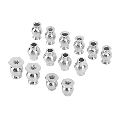 Nurnesy 14PCS RC Stoßdämpfer Kugelkopf Eisen RC Auto Stoßdämpfer Kugelkopf Ersatzteile ZD Racing 1/8 RC Autos von Nurnesy