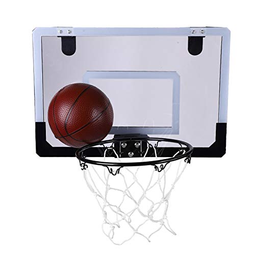 Nurnesy Basketballkorb den Innenbereich, Mini-Basketballkorb mit Ball, Basketballkorb über der Tür, Basketballspielzeug Jungen und Mädchen – Geschenkideen und Jugendliche von Nurnesy