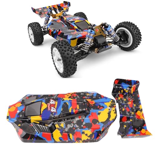 Nurnesy Ersatz-RC-Auto-Shell-Abdeckung, RC-Ersatzteile, Karosserie-Heckflügel, Kompatibel für WLtoys 124007 RC-Car von Nurnesy