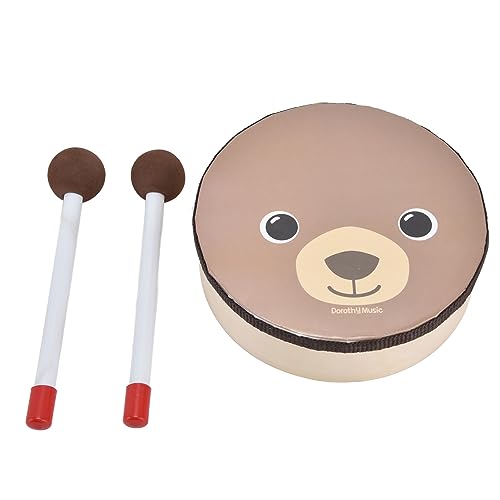 Nurnesy Kid, Cartoon Bear Drums Percussion Instruments Kindergarten Kinderspiel Zeug für Früher Ziehung und Unterhaltung, Musikalisches Lernspiel Zeug 3 Jahre Alt von Nurnesy