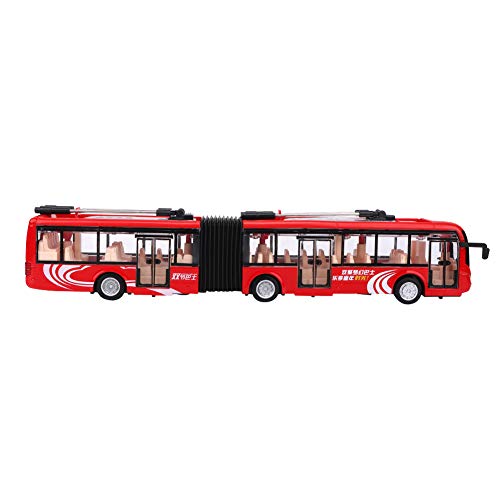 Nurnesy Kinderspielzeugbus, Minibus-Modell, Spielzeugbusse, Zurückziehbares Kinderspielfahrzeug, 1:48, CS0133, Elektronischer Stadtbus, Leichtes Auto, Lernspielzeug, von Nurnesy