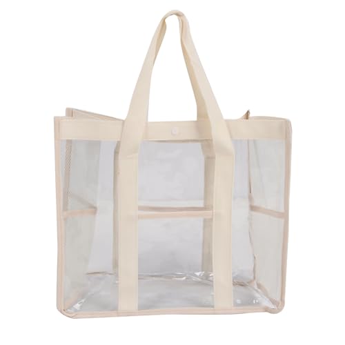 Nurnesy Mesh-Strandspielzeugtasche, Große Kapazität, Mesh-Strandtasche Spielzeug, Sand, Transparent, Stilvoll, Wasserdicht, Tragbar, Reise-Strandtasche den Außenbereich von Nurnesy