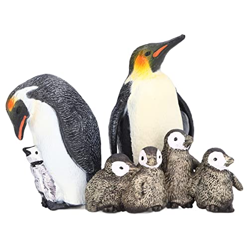 Nurnesy Pinguin-Figuren, Realistisches Kleines Tiermodell, Material, Sicher für über 3 Jahre, Pädagogisch und Dekorativ mit Detaillierter Textur, Ideal für Schulprojekte, Heimdekoration von Nurnesy