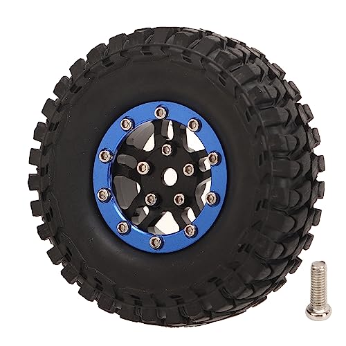 Nurnesy RC-Reifen, Gummi, Verschleißfest, Stabil, Flexibel, Ersatz-RC-Ersatzreifen für SCX24 RC-Autozubehör (Schwarz Blau) von Nurnesy