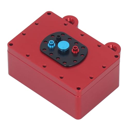 Nurnesy Rc Receiver Box Car Case Verbesserter Aluminium-Crawler Aluminium-Ausrüstungsbox Metalllegierungszubehör Automobil-Fahrzeugschaber für Modifizierte Hartschalenträger (Rot) von Nurnesy