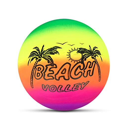 Nurnesy Regenbogen-Wasserball, Aufblasbarer Beachvolleyball für, Zufällige Lieferung, Soft-Touch-Poolspielzeug mit PVC-Material, Bunt, 22 cm (Bunt) von Nurnesy