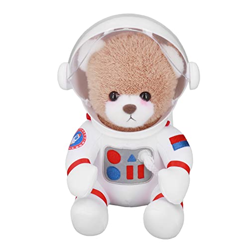 Nurnesy Space Bear Puppe, Stofftier, Süßer Daunenbär aus Baumwolle für Baby, Familie, Bezaubernde Dekoration, Größe 11,81 Zoll, Weiche Bärenpuppe für Schlafzimmer, Wohnzimmer (#3) von Nurnesy