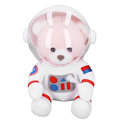 Nurnesy Space Bear Puppe, Stofftier, Süßer Daunenbär aus Baumwolle für Baby, Familie, Bezaubernde Dekoration, Größe 11,81 Zoll, Weiche Bärenpuppe für Schlafzimmer, Wohnzimmer (P1nk) von Nurnesy