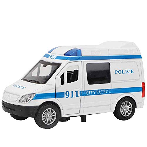 Nurnesy Spielzeugautomodell, 1:32 Mini Stimulation Alloy Ambulance Car Sound und Licht Modell Spielzeugfahrzeug (Blau) von Nurnesy