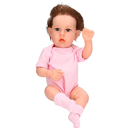 Nurnesy Weiche, Lebensechte Neugeborenenpuppe aus Silikon, 12 Zoll Realistische Wiedergeborene Babypuppe, mit Beweglichen Gliedmaßen, Kommt mit Babyflasche und Schnuller, (Liam von Nurnesy