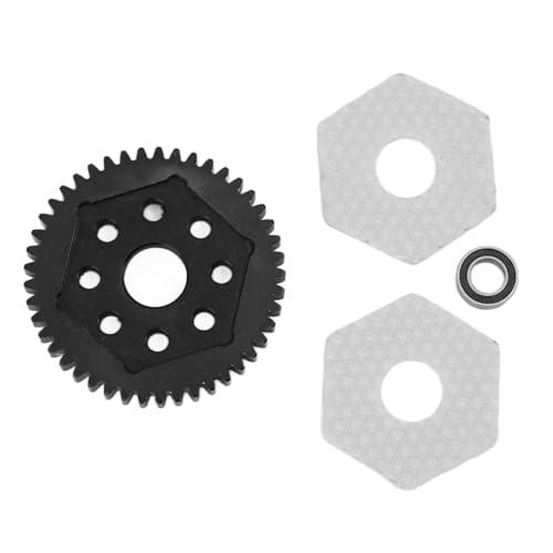 NutriEss 45T RC-Untersetzungsgetriebe aus Stahl, leichtes RC-Car-Getriebe zur Geräusch- und Vibrationsreduzierung für Absima Sherpa mit hochwertigem Design für genaue Steuerung von NutriEss