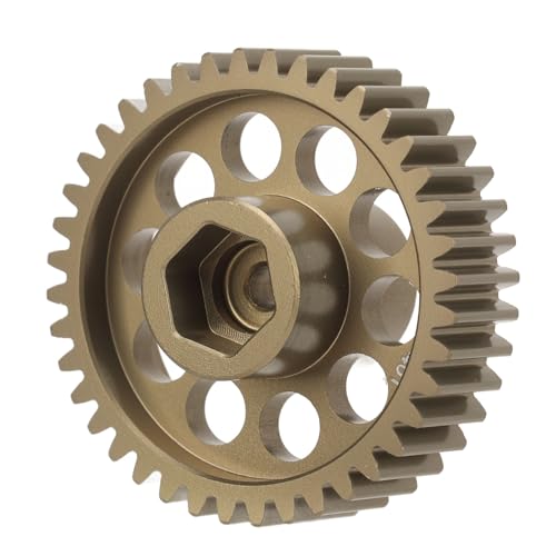 NutriEss Aluminiumlegierung Diff Spool Gear 40T Diff Gear Upgrade-Komponenten RC Cars Hochleistungs-Clod Buster-Teile mit Getriebeverbesserungen für Hobby RC Off Roading von NutriEss