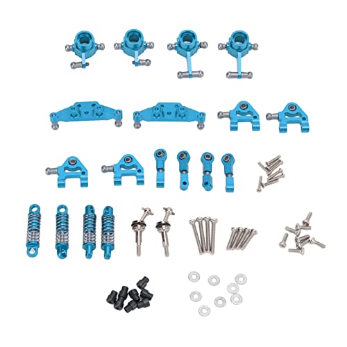 NutriEss RC Car Metal Upgrade Teile Kit Stoßdämpfer CVD -Antriebswelle vorderer Lenkbecher für Wltoys K969 1/28 RC -Auto Silber Robuste LeistungsverbesserungNutriess RC-Auto, (Blue) von NutriEss