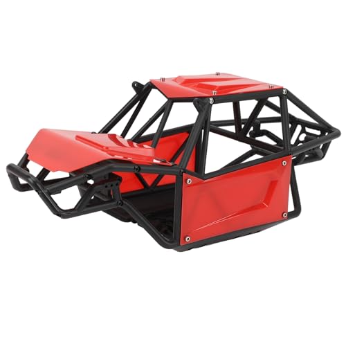 NutriEss RC Crawler Roll Cage Body Shell Nylon für axiale SCX10 II 90046 UTB10 Capra 1/10 RC Crawler Upgrade Teil Blau robust und schützend (Rot) von NutriEss