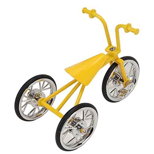 NutriEss Spielzeug-Dreiradmodell, Retro-Fahrradornament, Dreiradfigur aus Metall und Gummi, 3D-Mini-Fahrraddekor, abnehmbares klassisches Fahrrad, für Heim- und von NutriEss