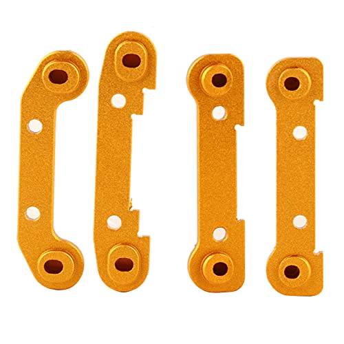 NutriEss verstärkte Schwung Arm Set RC -Auto -Upgrade -Zubehör für WLTOYS 144001 1/14 Red Robuse RC -FahrzeuganpassungenNutriess Verstärkter Schwingarmsatz RC-Auto-Upgrade-Zubehör (Golden Y) von NutriEss