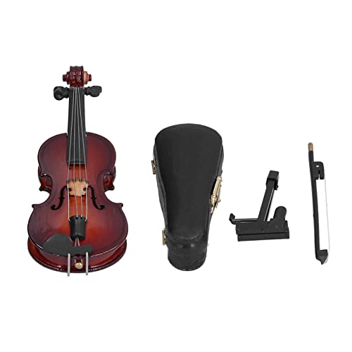 Nutriess Mini Violin Model Exquisite Musikinstrument Dekorative Kunsthandwerk Ornament für Home Office Dekoration von NutriEss