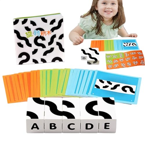 Nuyhadds Block Rätsel, Block -Puzzlespiel, Interaktiver Bildungspuzzle -Board, Action Learning Toy, Brain Teasers Game, sensorisches Building -Spielzeug für Mädchen, Kinder zu Hause von Nuyhadds