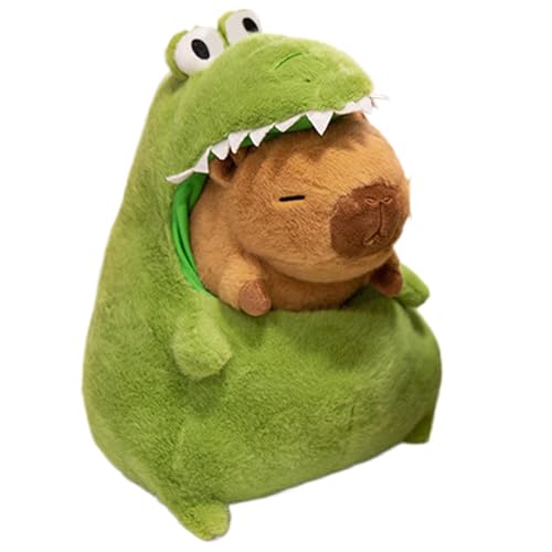 Nuyhadds Capybara Stofftier, Capybara Plüsch,Kinder schlafen gefüllte Capybara - 12-Zoll-Capybara-Krokodil-Plüschpuppe, Schlafspielzeug-für Sofa, Kinder, Erwachsene, Schlafzimmer-ation von Nuyhadds