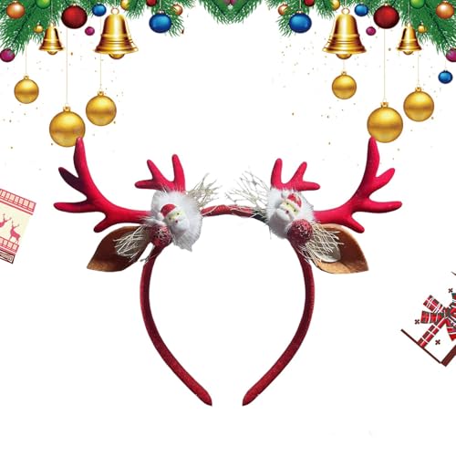 Nuyhadds Elchgeweih Stirnband - Weihnachten Cosplay Hairhoop | Dress Up Haarbänder, Weihnachten Hairhoop Kostüm Zubehör für Urlaub Cosplay von Nuyhadds